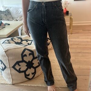 Vintage, straight leg, wrangler jeans